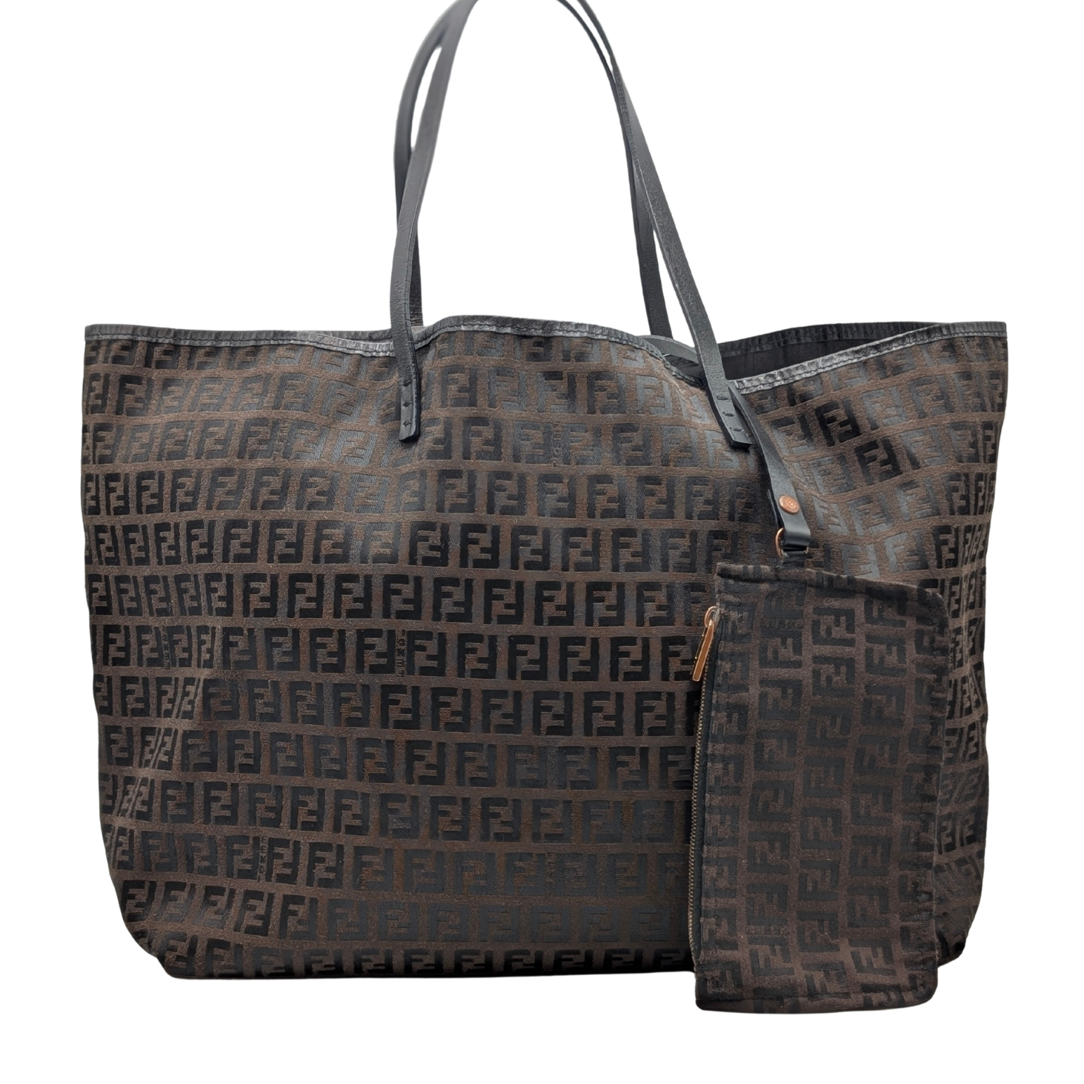 Fendi Brown/Black FF Zucchino Tote