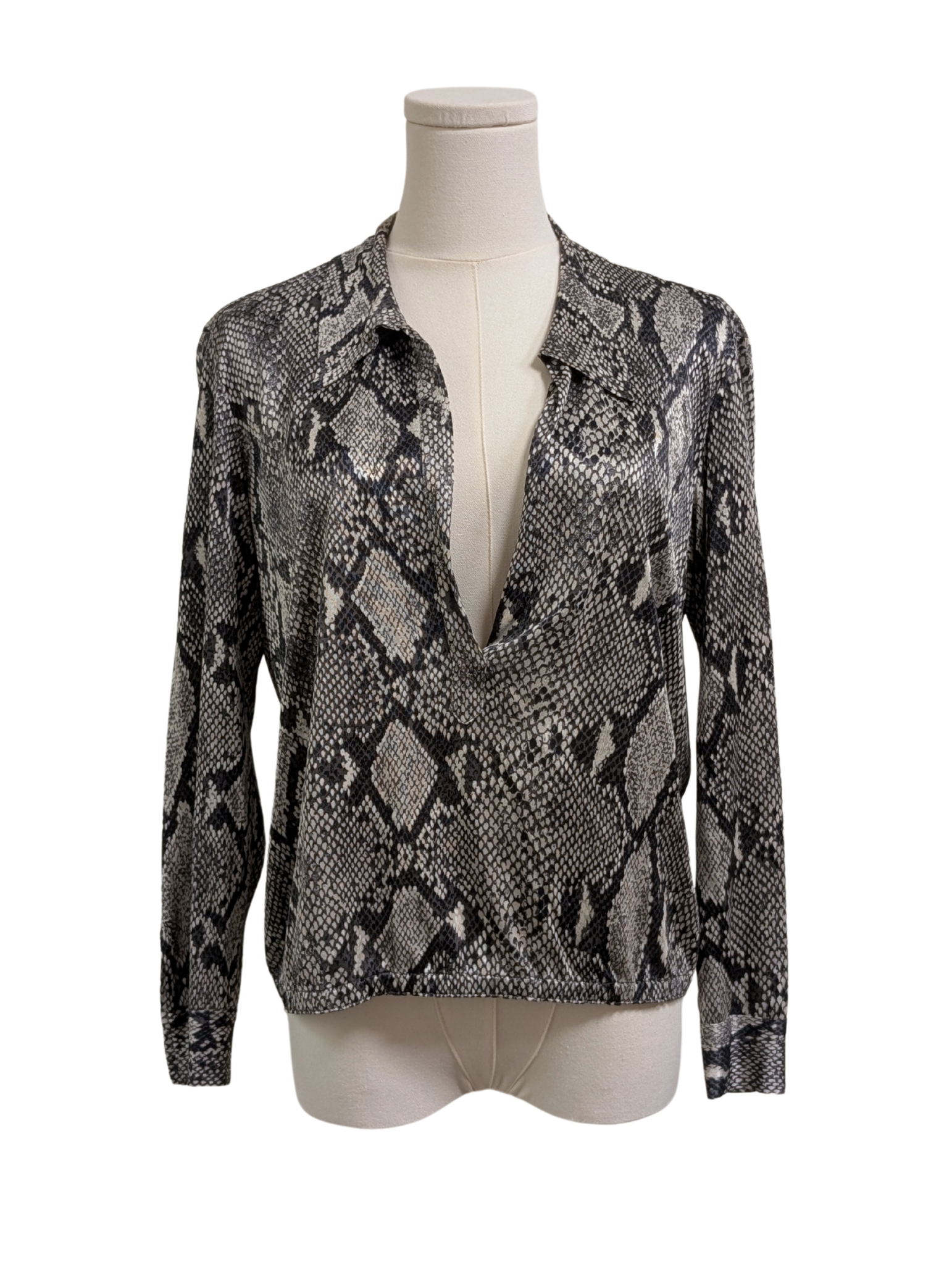 Gucci Tom Ford Era Snake Print Spring 2000 Top Size 42