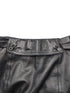 Gucci Black Leather Interlocking GG Belt Knee Length Skirt Size 38