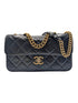 Chanel Black Quilted Glazed Calfskin Perfect Edge Medium Flap Bag