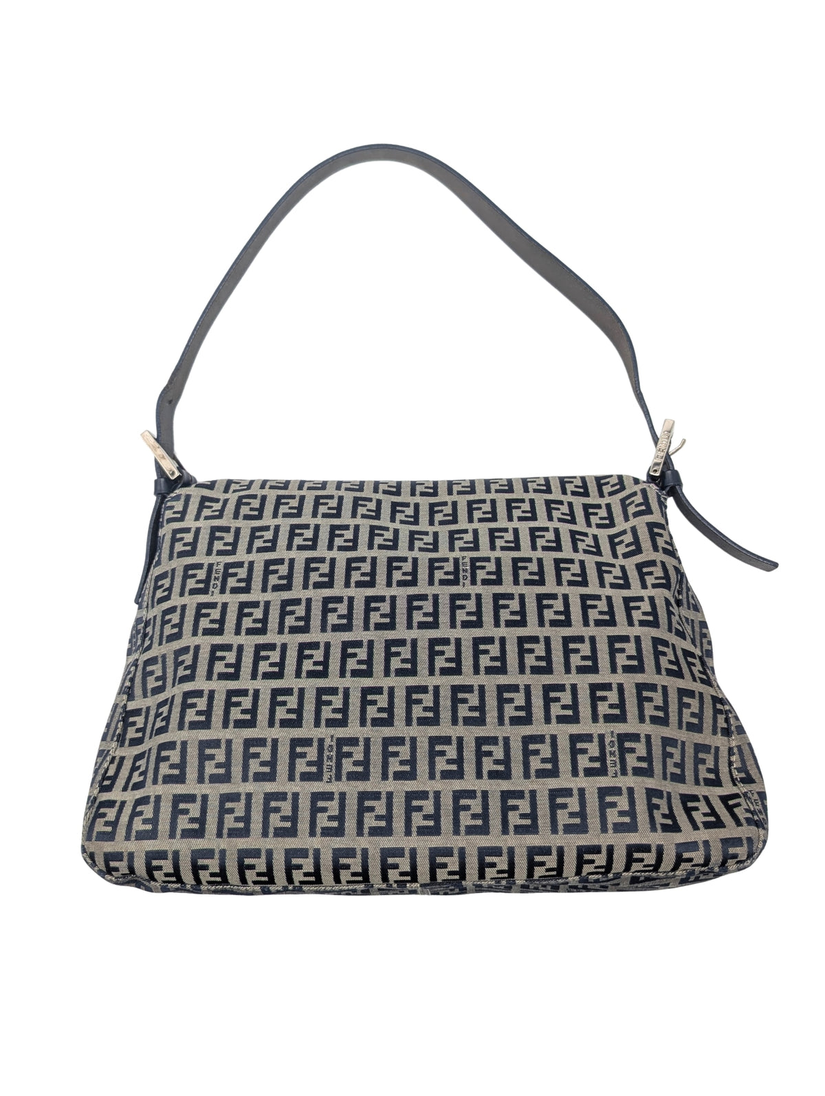 Fendi Navy Zucchino Mama Flap Bag