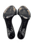 Gucci Black Patent Gold Hysteria Mule Sandals Size 7.5