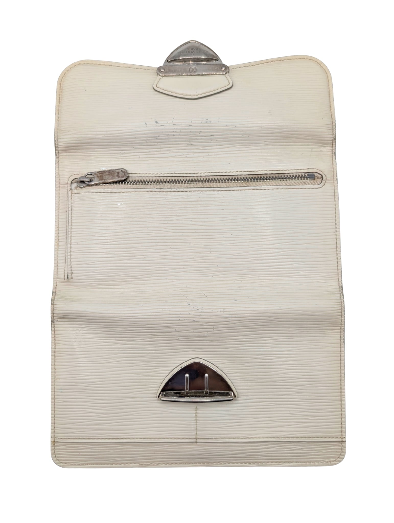 Louis Vuitton Cream Epi Leather Montaigne Bowler Handbag & Eugenie Wallet