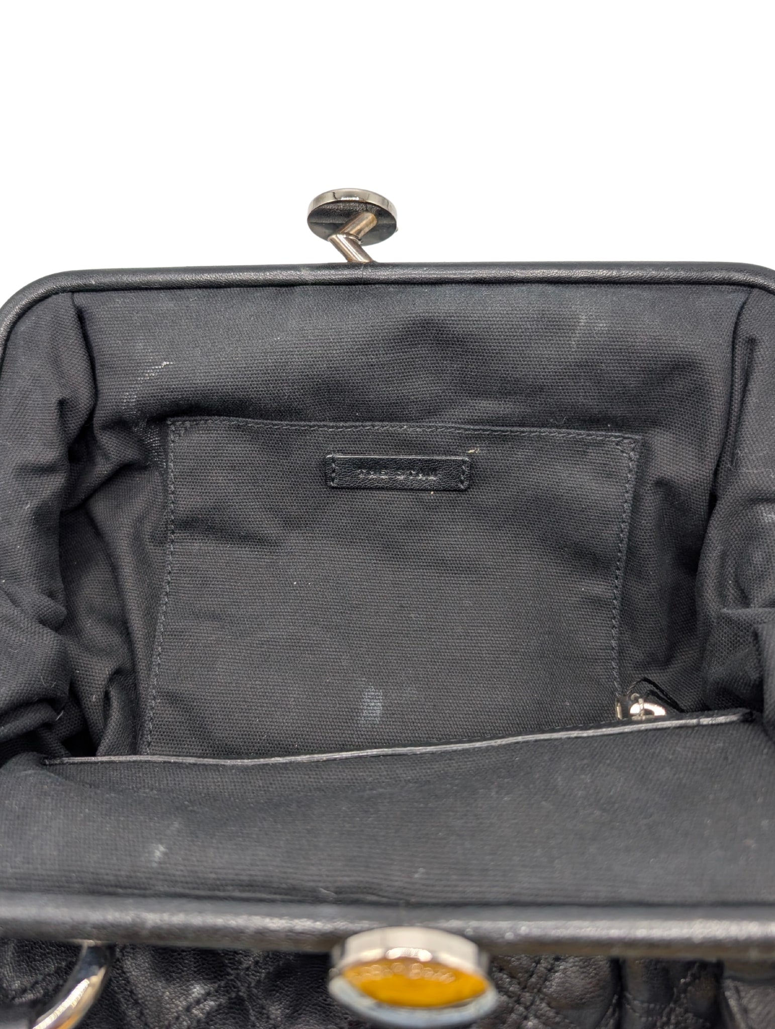 Marc Jacobs Stam Black Quilted Leather Chain Bag
