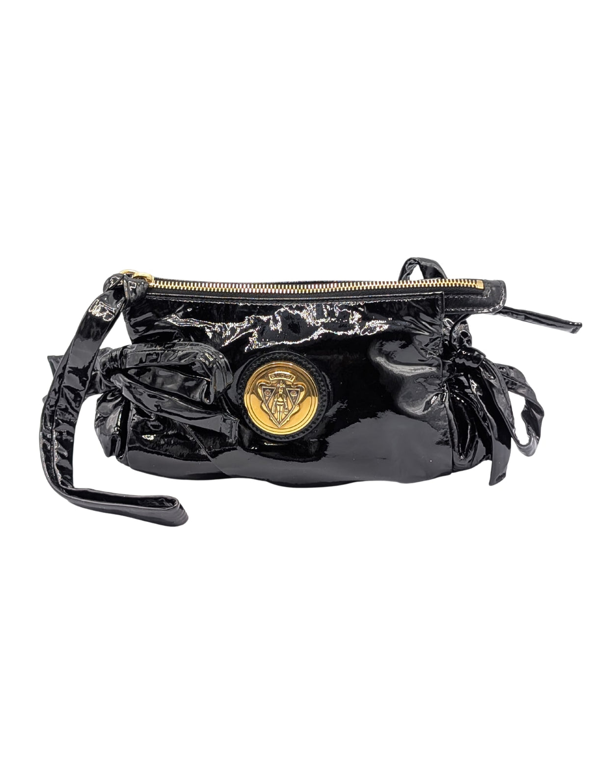Gucci Black Patent Hysteria Small Clutch Spring 2008