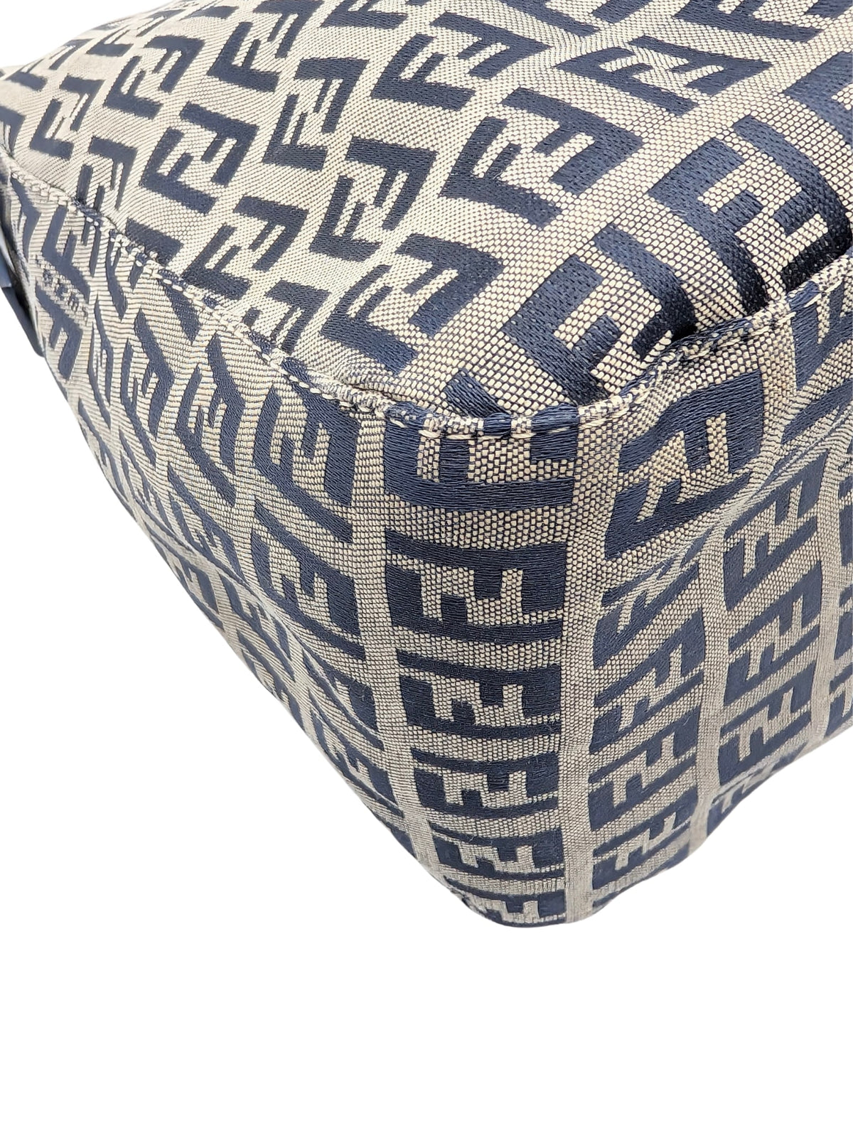 Fendi Navy Zucchino Mama Flap Bag