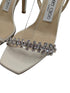 Jimmy Choo Cream Meira Crystal Sandal Heels Size 36.5