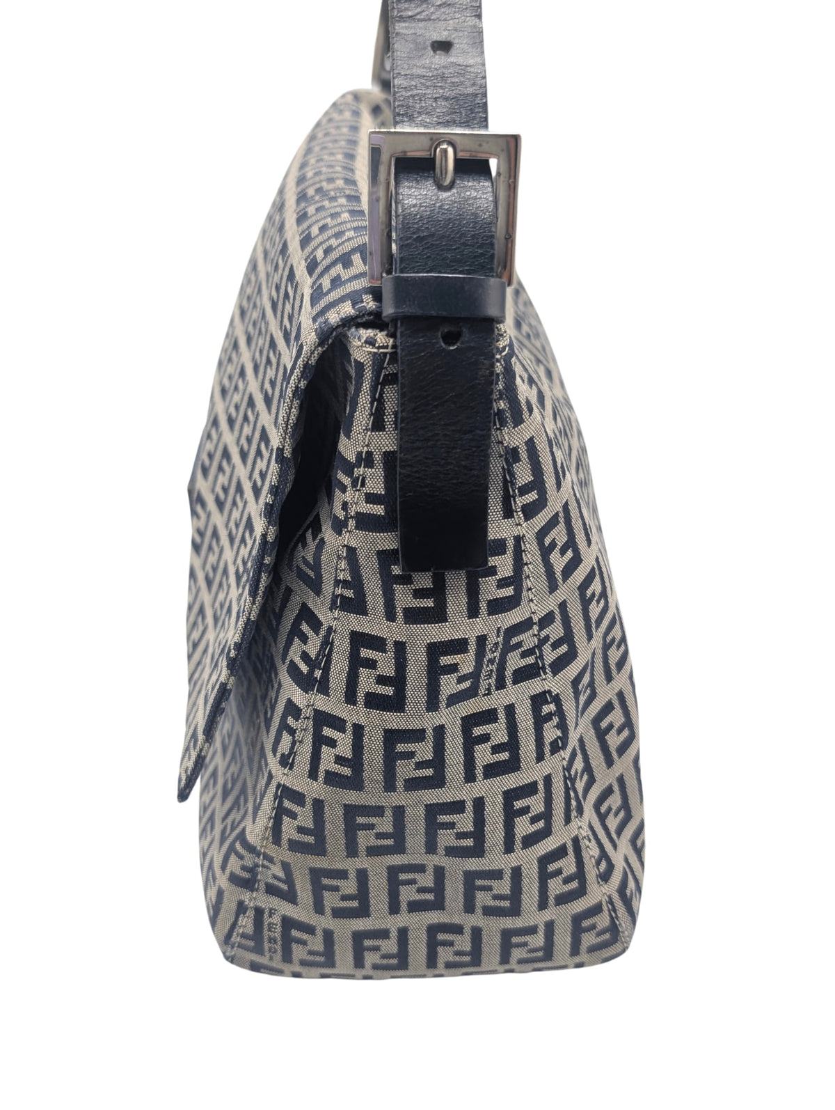 Fendi Navy Zucchino Mama Flap Bag