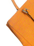 Fendi Orange Zucchino FF Canvas Leather Tote