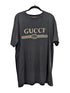 Gucci Black Logo Embroidered Flower T-shirt Size Large