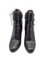 Prada Black Leather Double Buckle Ankle Booties Size