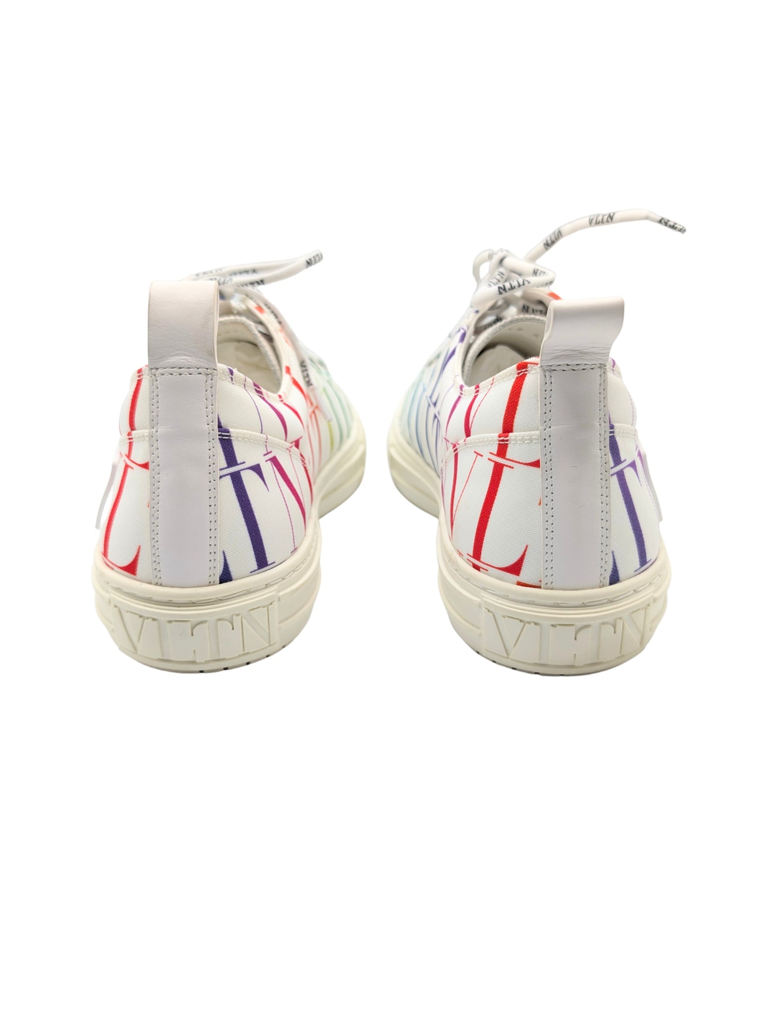 Valentino White Rainbow Giggies VLTN Sneakers Men Size 43