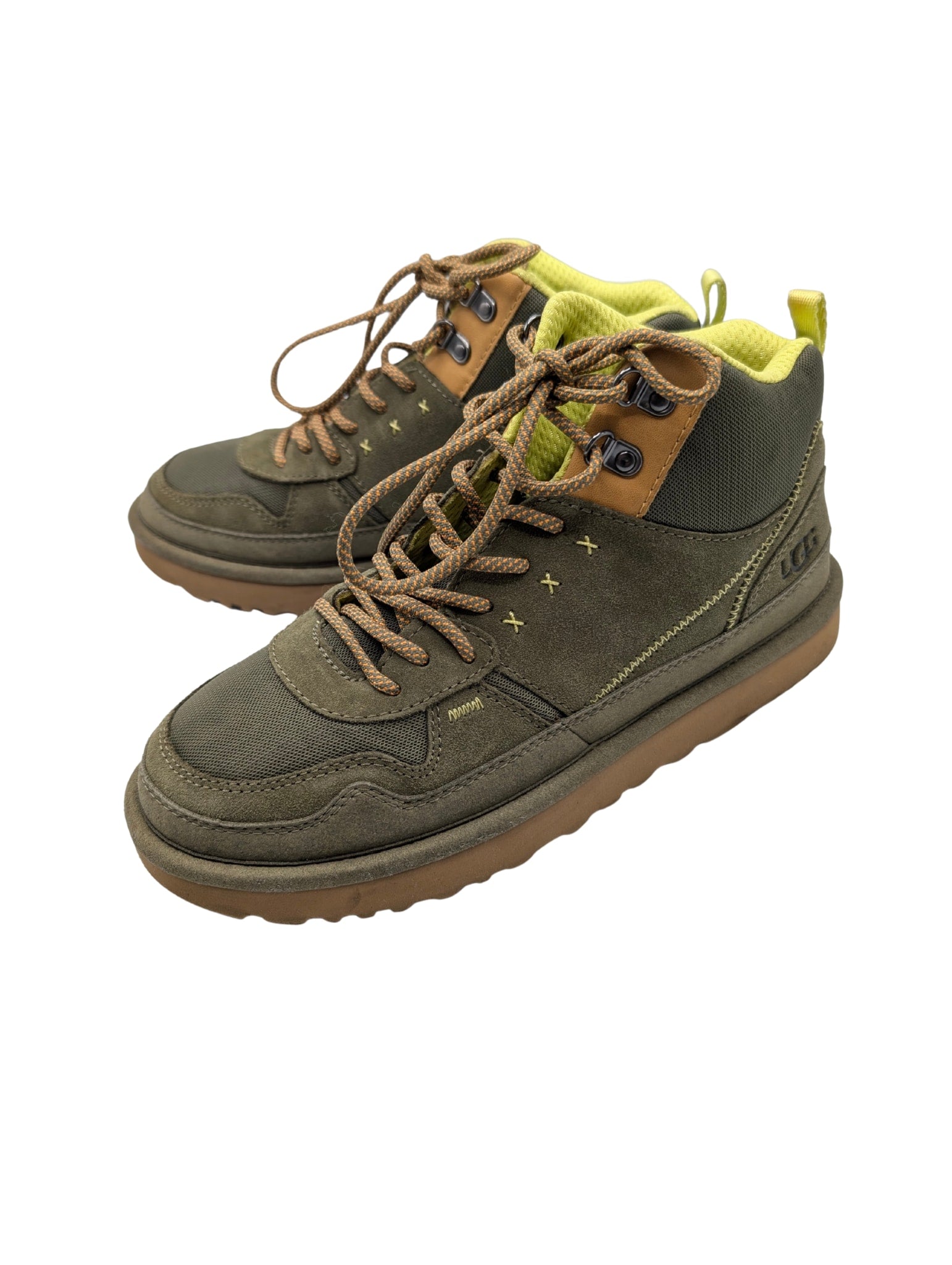 Ugg Olive Green Suede Hi Highland Heritage Sneaker Size 10