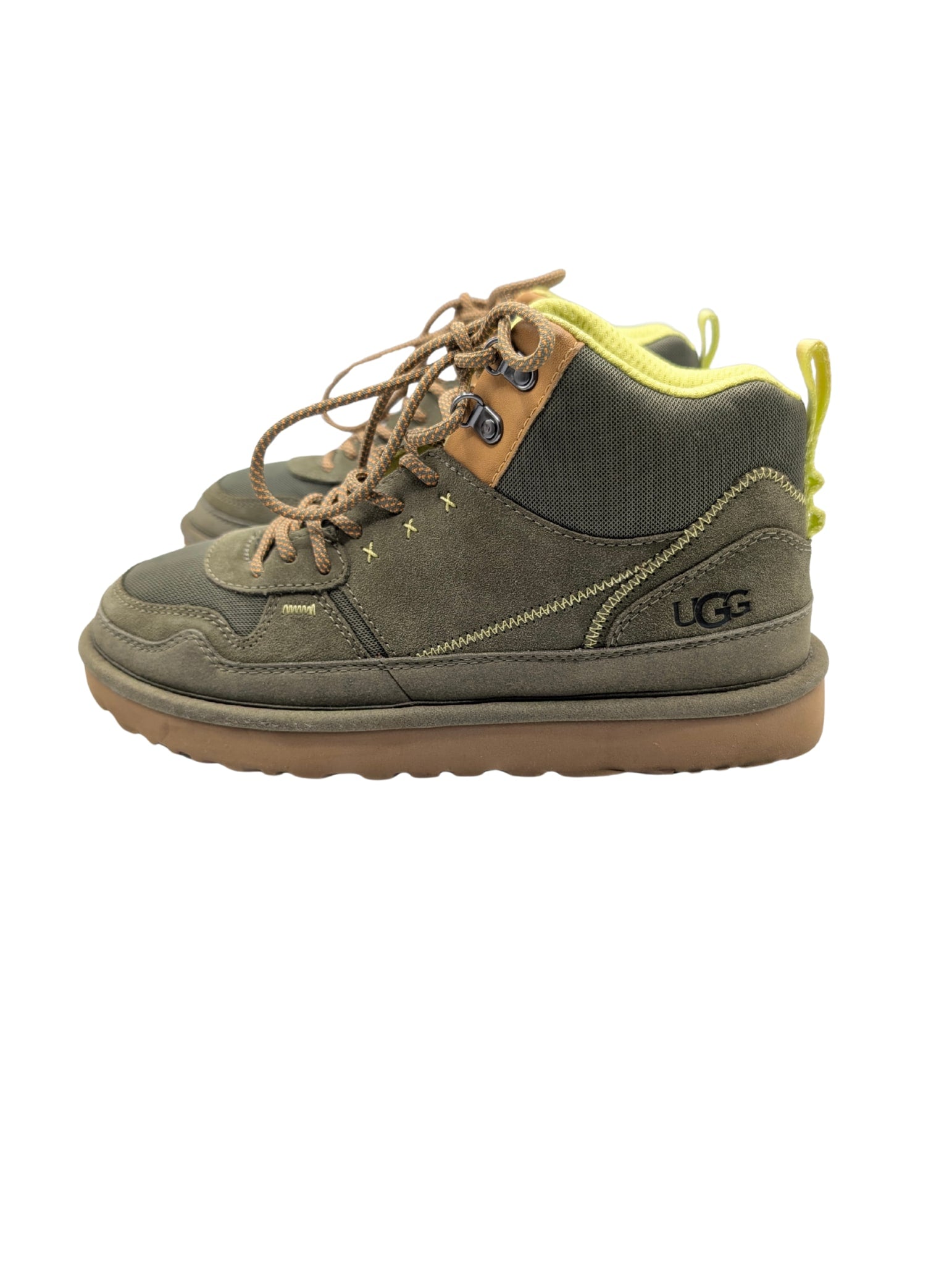Ugg Olive Green Suede Hi Highland Heritage Sneaker Size 10