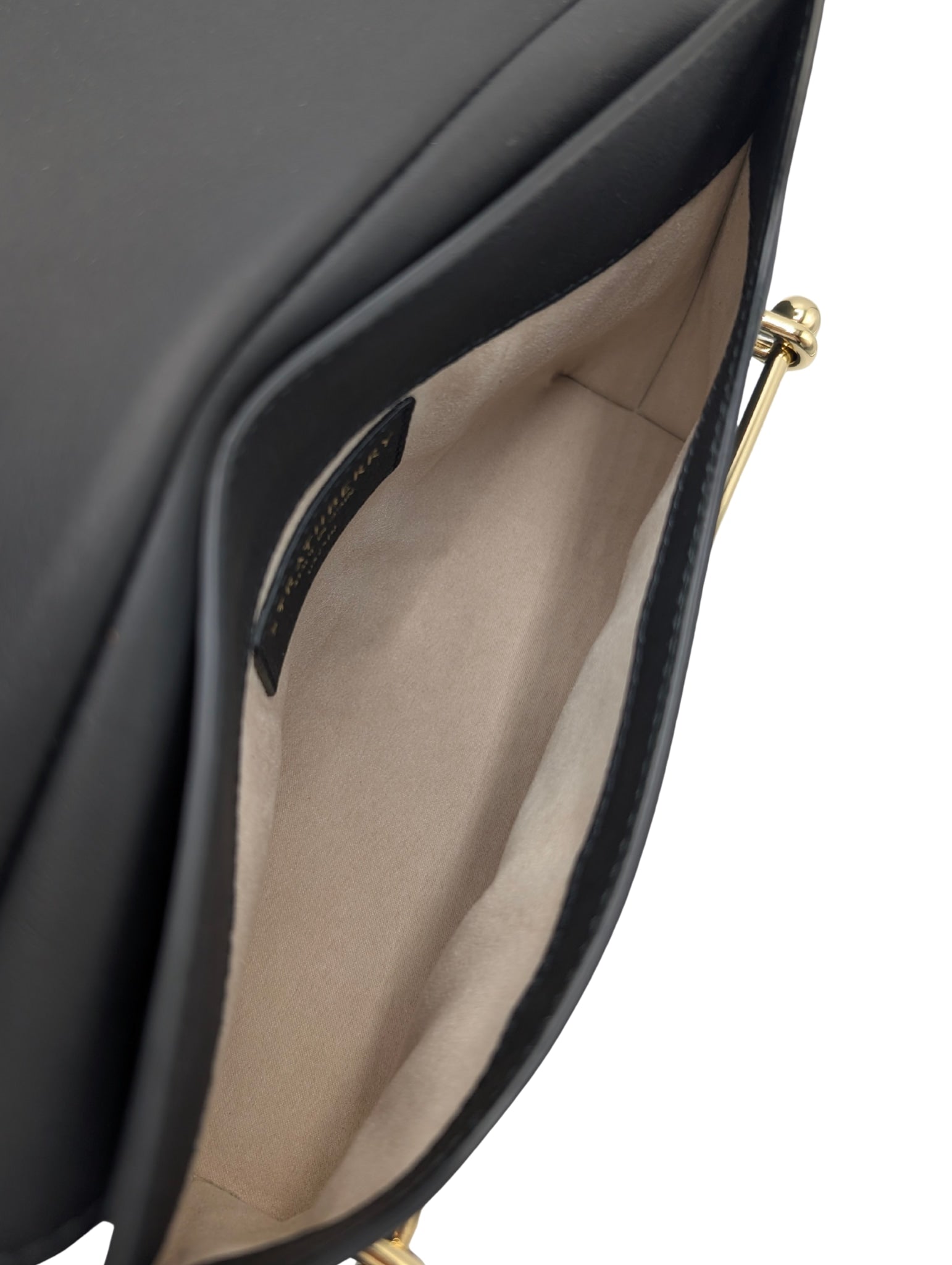 Strathberry Stylist Bar Black Leather Clutch Chain Crossbody