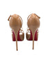 Christian Louboutin Patent Nude Holly Alta 120 Size 38.5