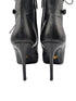 Prada Black Leather Double Buckle Ankle Booties Size
