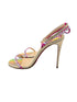 Christian Louboutin So You Iridescent Fuchsia Spike Sandal Heels Size 39