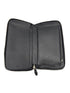 Prada Black Saffiano Travel Organizer Zip Wallet