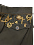 Dolce & Gabbana Spring 2017 Olive Green Charm Chain Embellished Jodhpur Harem Pants Size 28