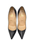 Christian Louboutin Black Leather Decoltissimo 100 Size 38