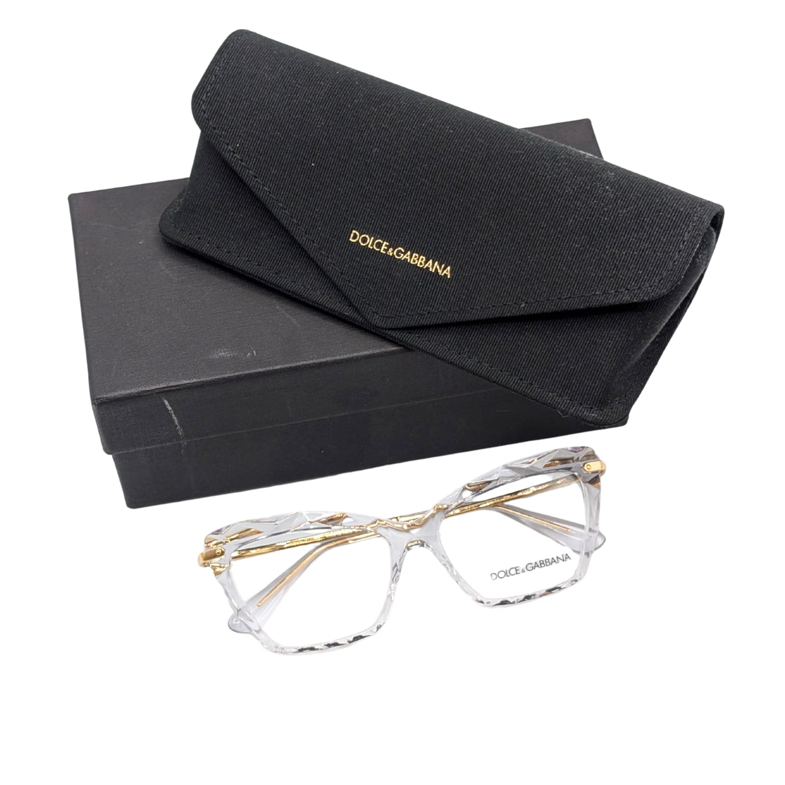Dolce & Gabbana Crystal Cat Eye Eyeglasses DG5025