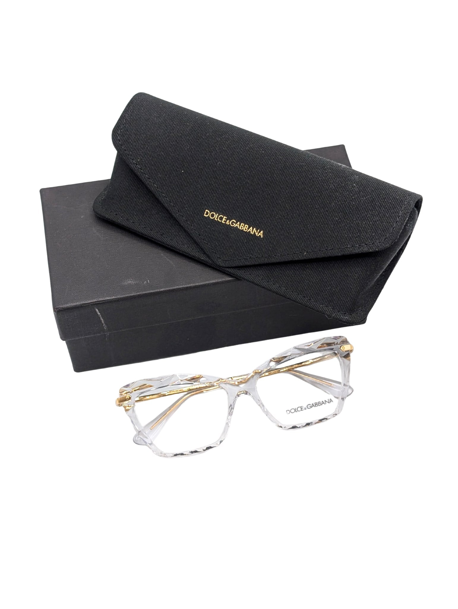 Dolce & Gabbana Crystal Cat Eye Eyeglasses DG5025