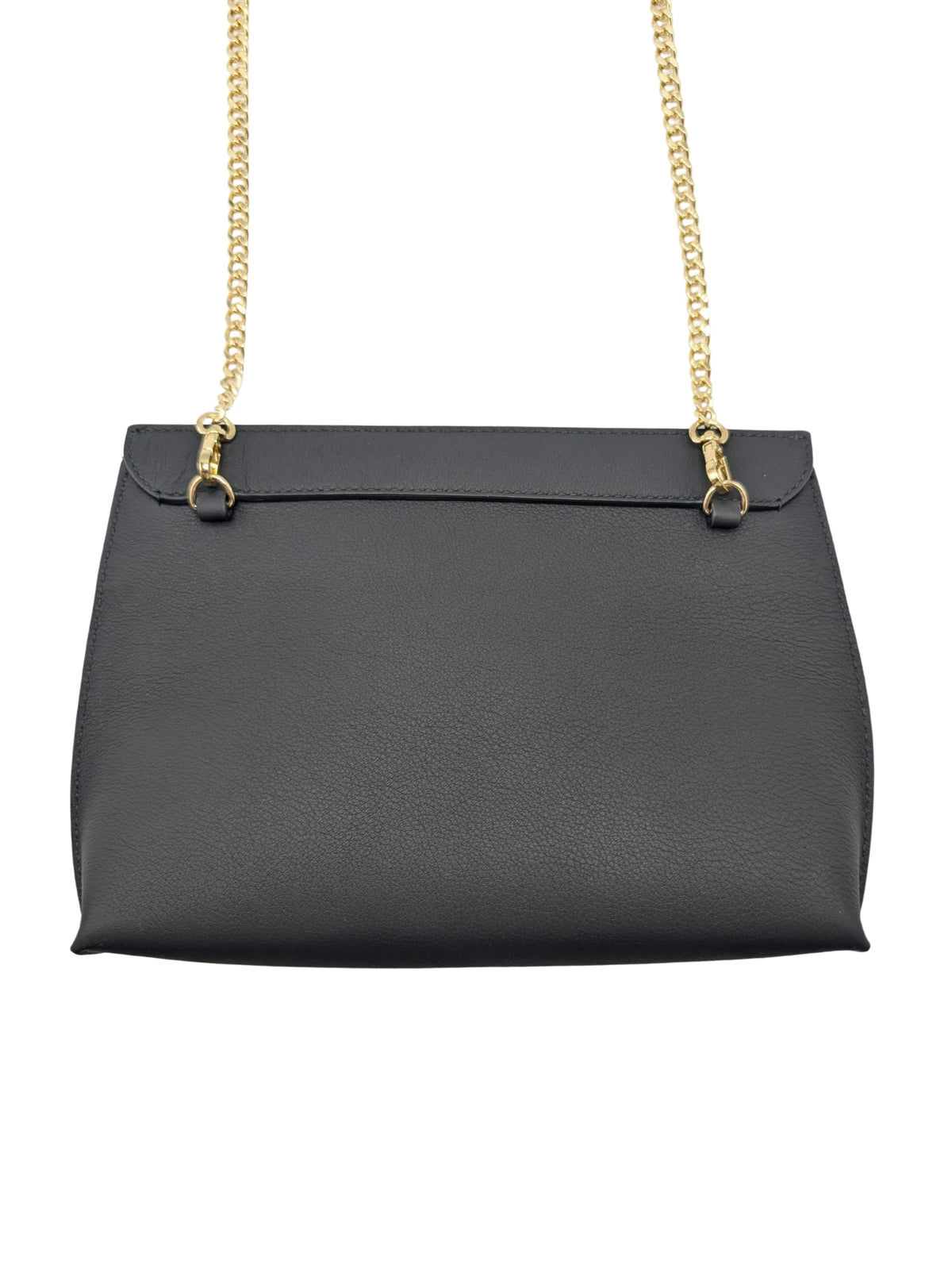 Strathberry Stylist Bar Black Leather Clutch Chain Crossbody