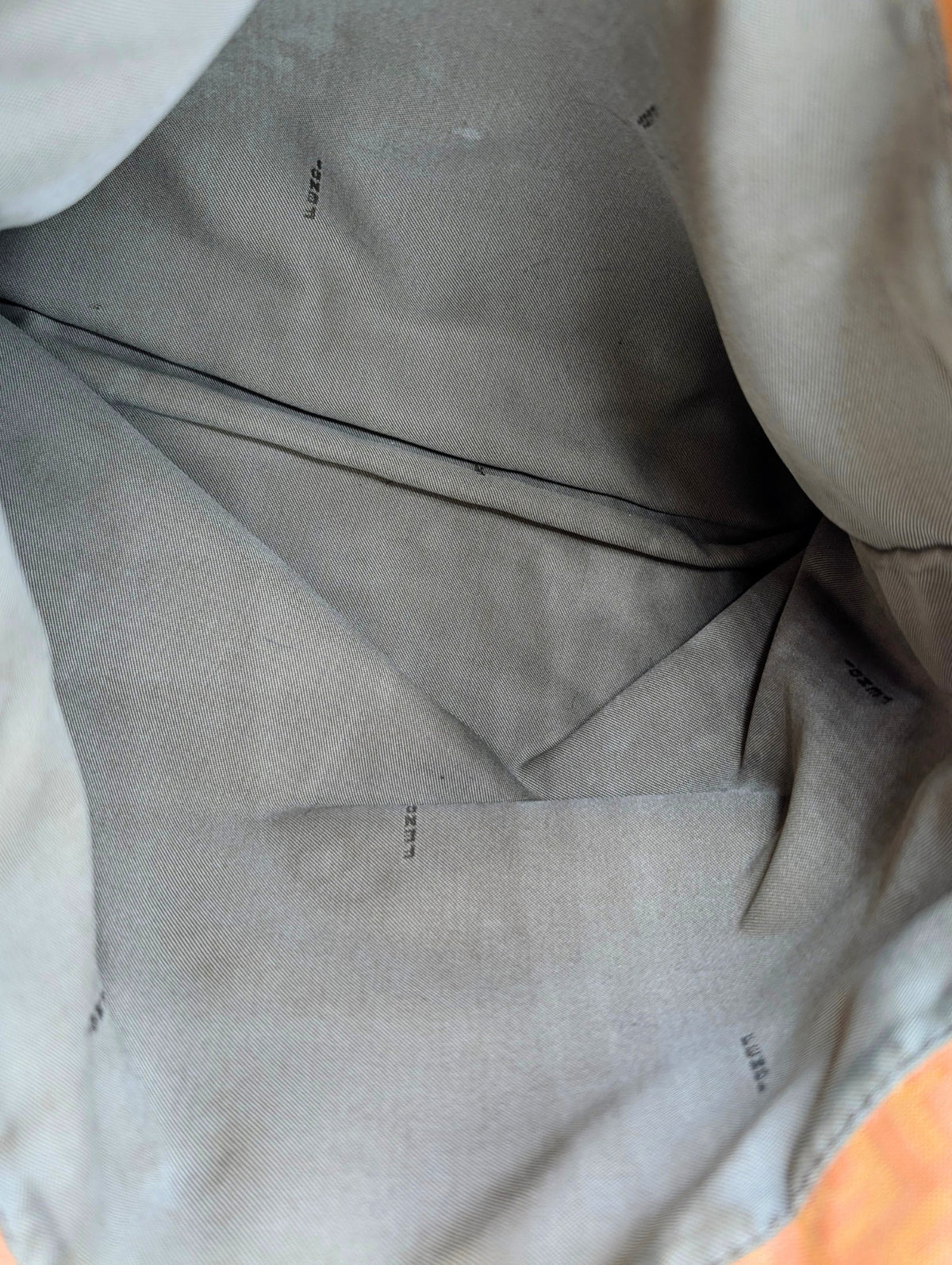 Fendi Orange Zucchino FF Canvas Leather Tote