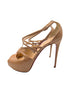 Christian Louboutin Patent Nude Holly Alta 120 Size 38.5
