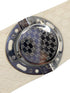 Gucci Cream Monogram GG Rubber Stainless Steel Twirl Watch