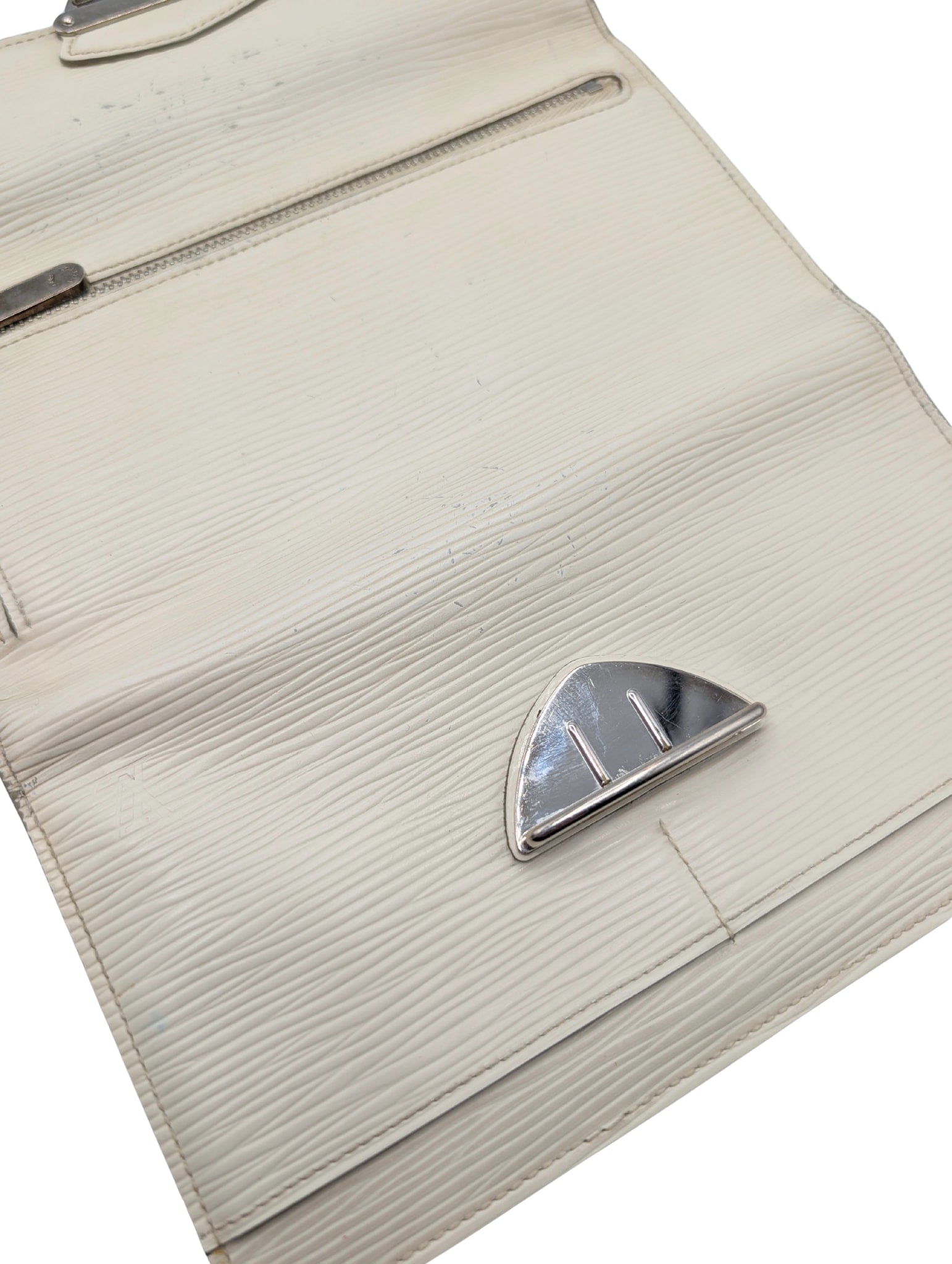 Louis Vuitton Cream Epi Leather Montaigne Bowler Handbag & Eugenie Wallet