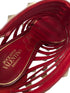 Valentino Garavani Alcove Red Leather Studded Strappy Ankle Booties Size 39