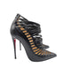 Christian Louboutin Black Leather Gortik Pumps Booties Size 38