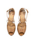 Christian Louboutin Patent Nude Holly Alta 120 Size 38.5
