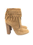 Aquazzura Tiger Lily Tan Suede Booties Size 38