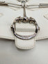 Gucci Spring 2010 Cream Leather Bamboo Braided Techno Horsebit Flap Shoulder Bag