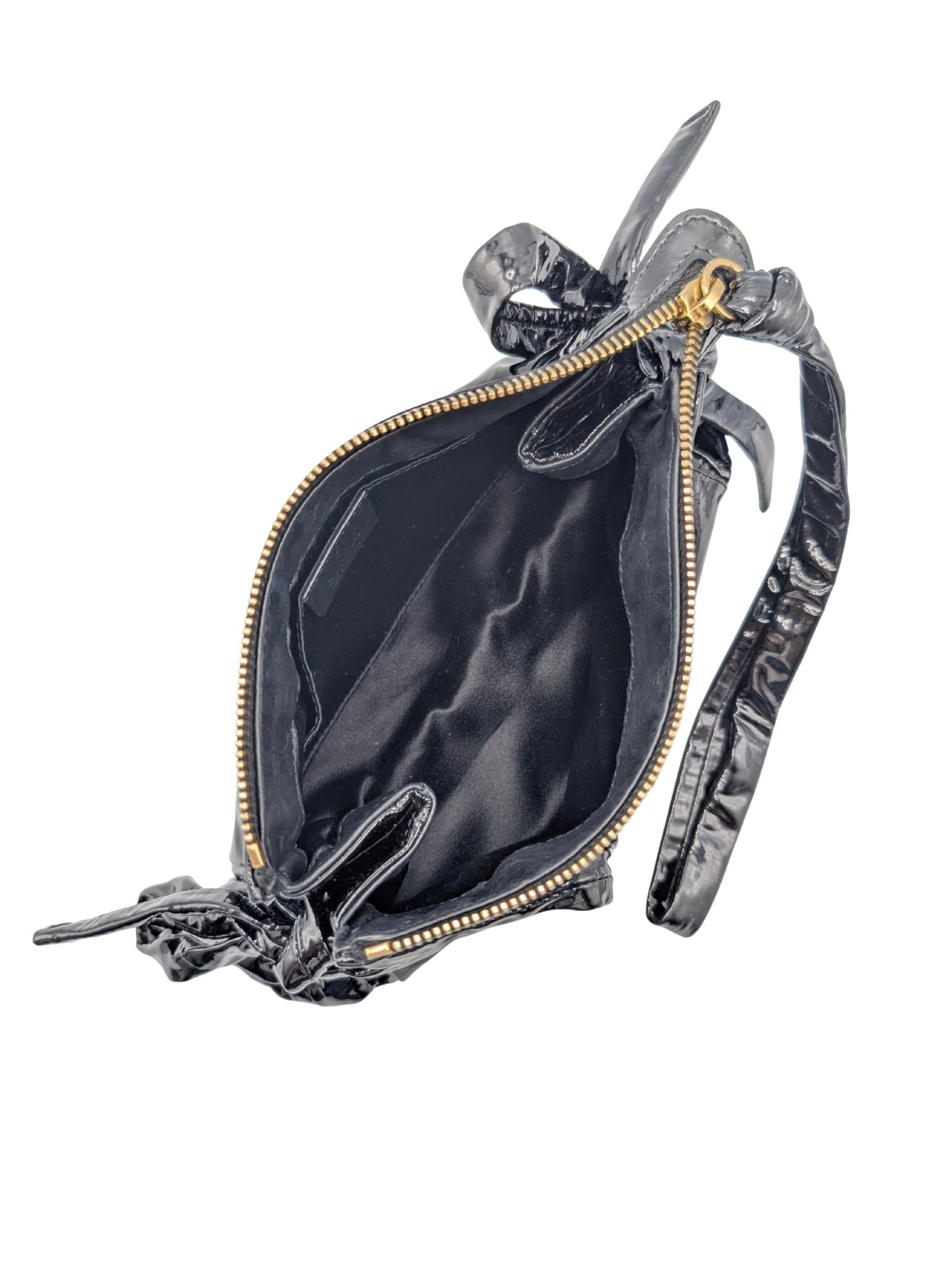 Gucci Black Patent Hysteria Small Clutch Spring 2008