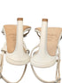 Jimmy Choo Cream Meira Crystal Sandal Heels Size 36.5