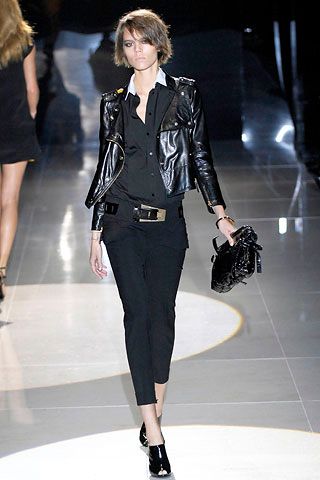 Gucci Black Patent Hysteria Small Clutch Spring 2008