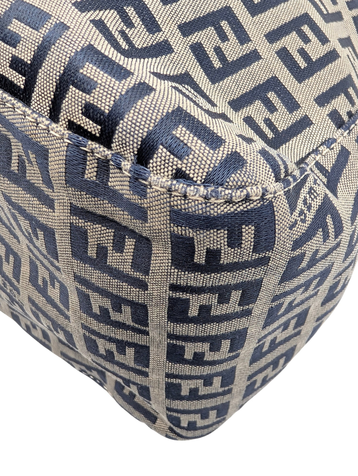 Fendi Navy Zucchino Mama Flap Bag