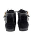 Louis Vuitton Black Monogram Leather Punchy Sneakers Size 38.5