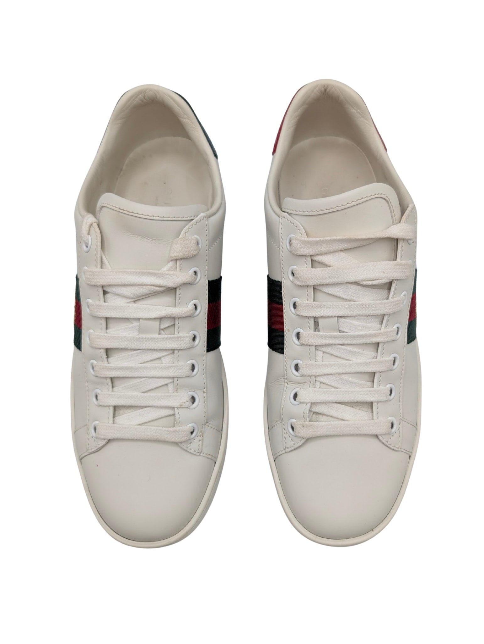 Gucci White Bee Ace Sneakers Size 38