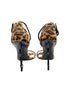 Saint Laurent Calf Hair Leopard Opyum YSL Sandal Heels Size 38.5