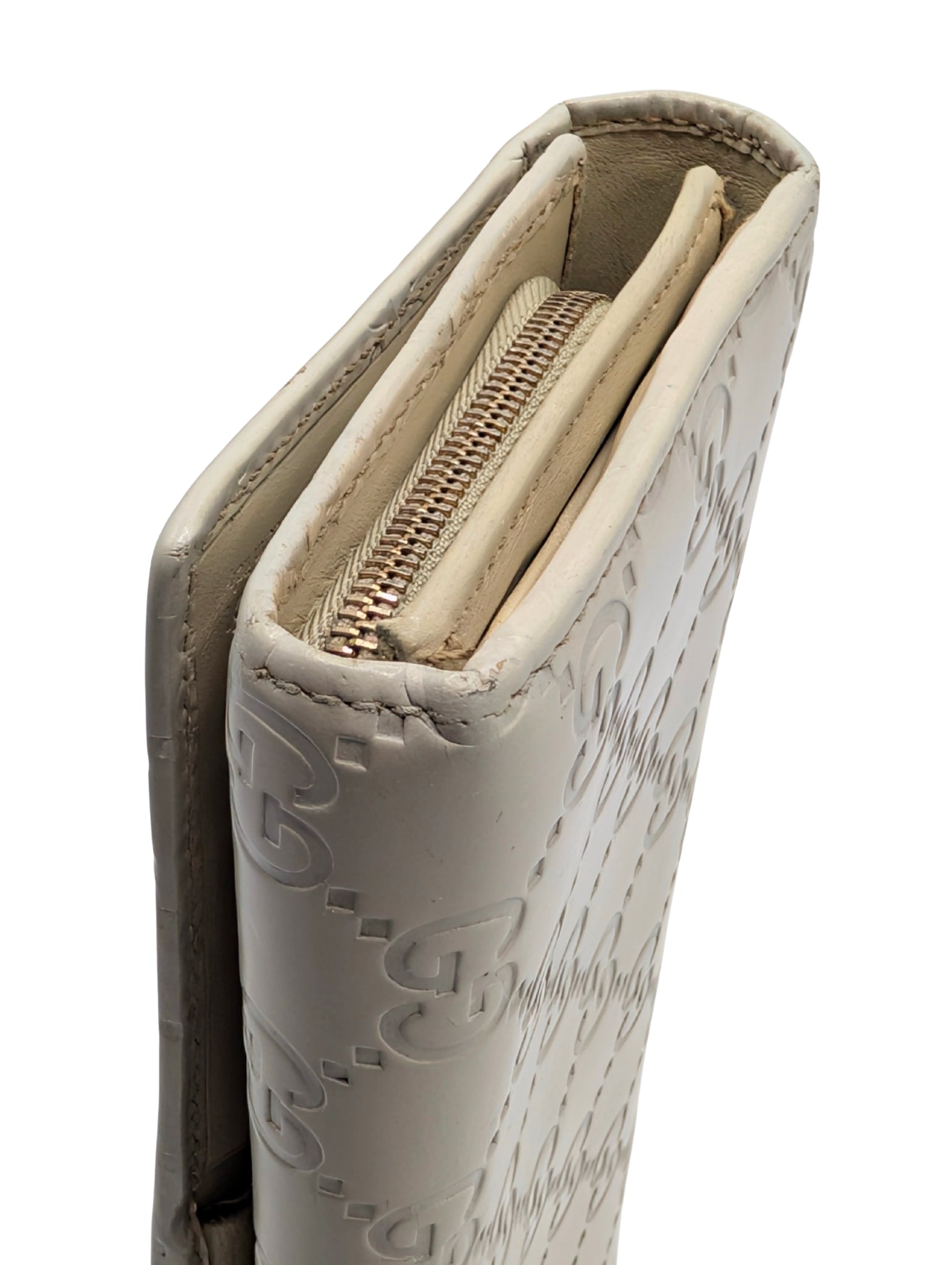 Gucci Beige Guccissima Wallet On Chain Shoulder Bag