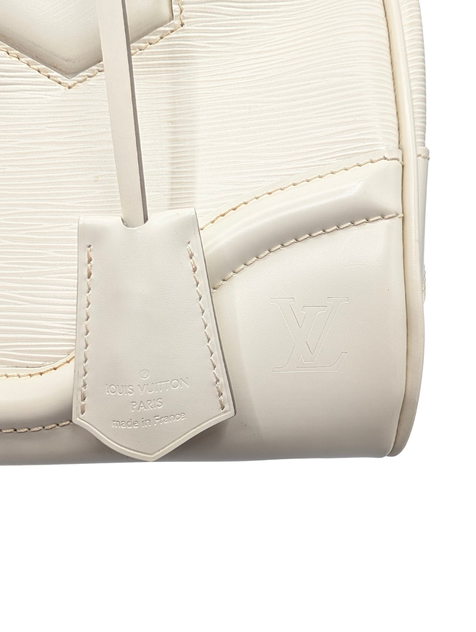 Louis Vuitton Cream Epi Leather Montaigne Bowler Handbag & Eugenie Wallet
