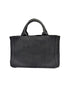 Prada Black Canapa Crystal Studded Tote