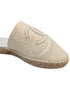 Chanel Cream Leather Espadrille Mules Size 37