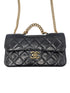 Chanel Black Quilted Glazed Calfskin Perfect Edge Medium Flap Bag