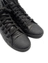 Louis Vuitton Black Monogram Leather Punchy Sneakers Size 38.5